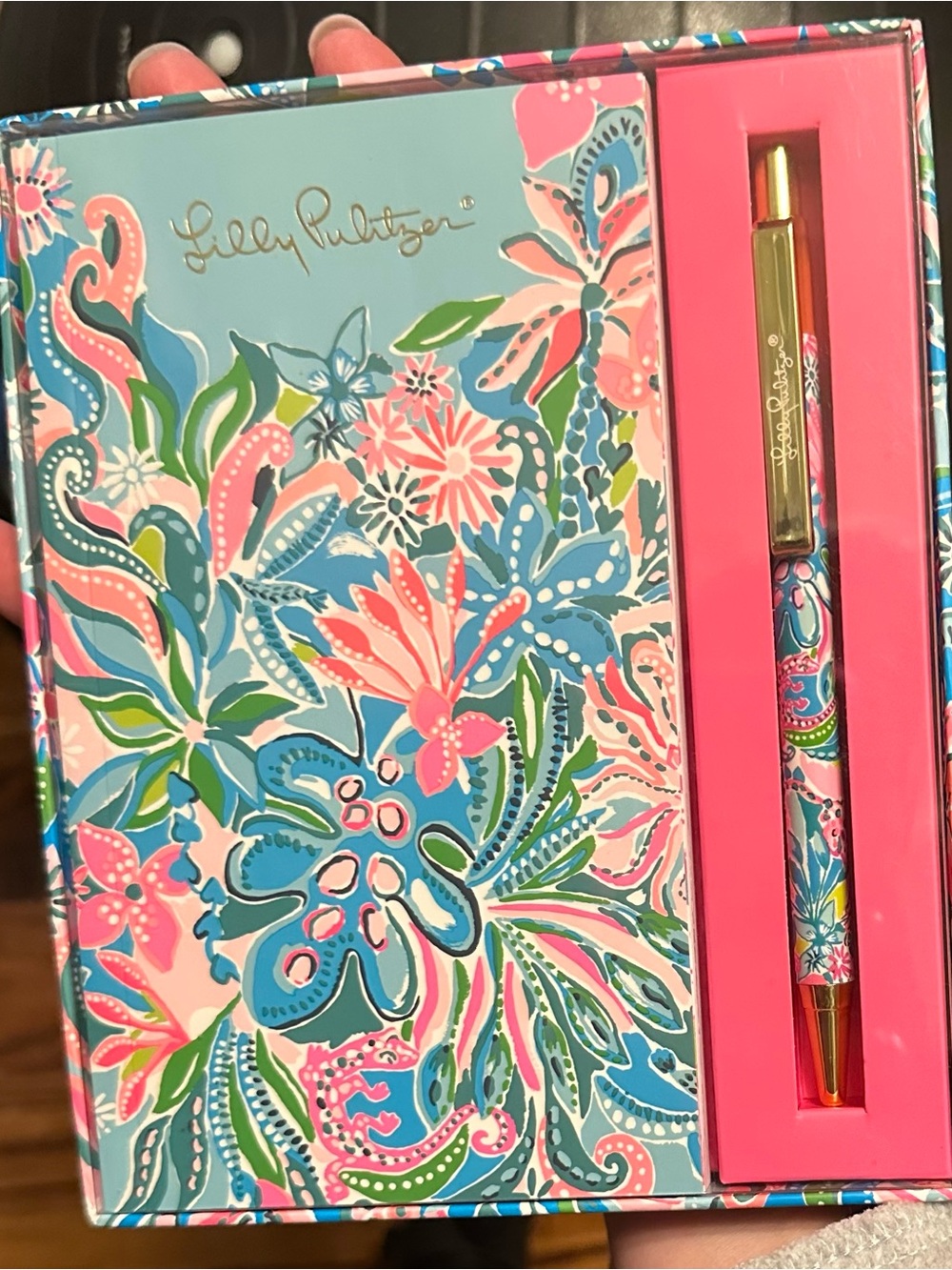 Lilly Pulitzer ON THE GO AGENDA SET with Matching Pen